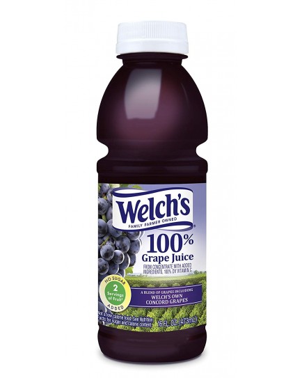 WELCH'S GRAPE COCKTAIL JUICE 16 OZ. - 12 CT.